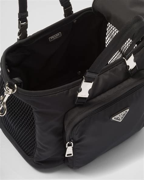 prada carrier|Prada dog carrier.